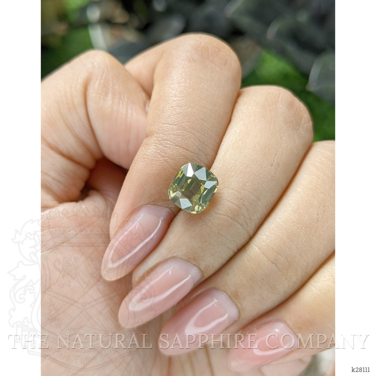 3.44 Ct. Yellowish Green Zircon from Ceylon (Sri Lanka)