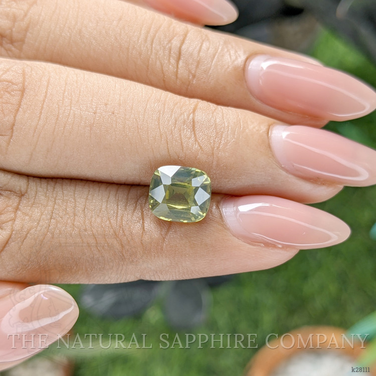 3.44 Ct. Yellowish Green Zircon from Ceylon (Sri Lanka)