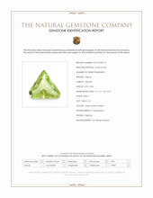0.84 Ct. Green (Lime Green) Peridot from Pakistan Scan Report