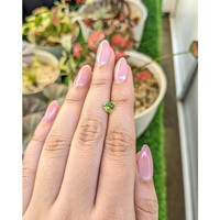 0.85 Ct. Green (Lime Green) Peridot from Pakistan Life Style