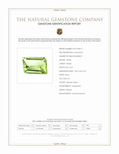 0.64 Ct. Yellowish Green Peridot from Pakistan Scan Report