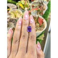 3.33 Ct. Purple Amethyst from Ceylon (Sri Lanka) Life Style