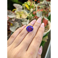 11.04 Ct. Purple Amethyst from Ceylon (Sri Lanka) Life Style