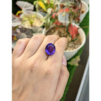 11.04 Ct. Purple Amethyst from Ceylon (Sri Lanka) Life Style