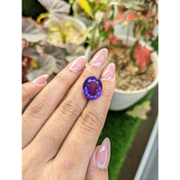 11.04 Ct. Purple Amethyst from Ceylon (Sri Lanka) Life Style