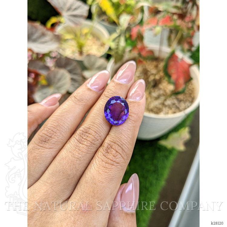 11.04 Ct. Purple Amethyst from Ceylon (Sri Lanka)
