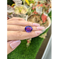 11.04 Ct. Purple Amethyst from Ceylon (Sri Lanka) Life Style