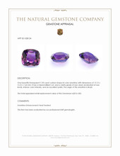 7.20 Ct. Bi Color Ametrine from Brazil Appraisal