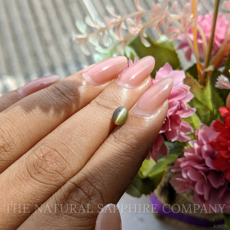 1.14 Ct. Yellowish Green Cabochon Chrysoberyl from Tanzania
