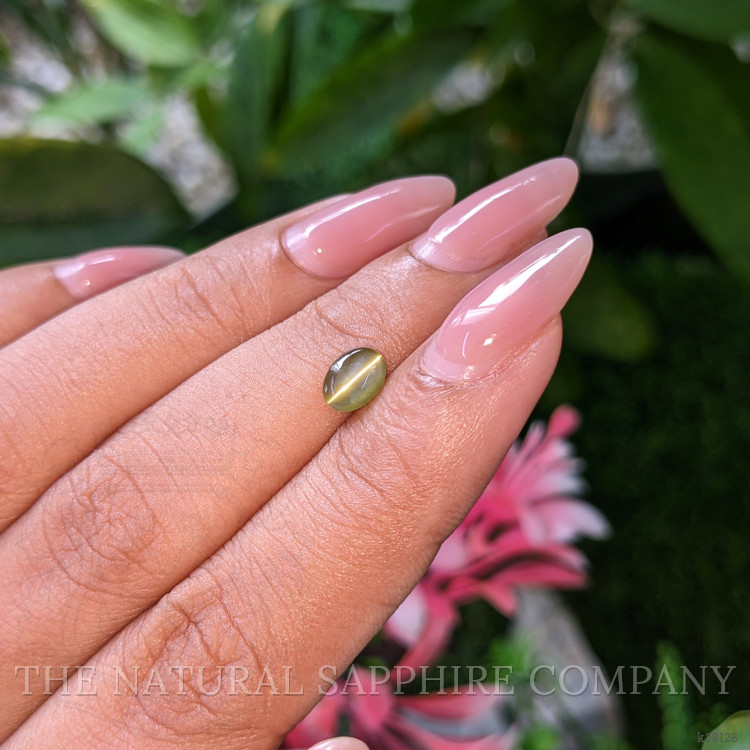 1.14 Ct. Yellowish Green Cabochon Chrysoberyl from Tanzania