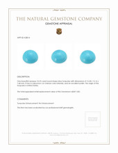 10.23 Ct. Cabochon Turquoise from United States Appraisal