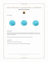10.23 Ct. Cabochon Turquoise from United States Appraisal