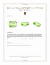 0.38 Ct. Yellowish Green Peridot from Pakistan Appraisal