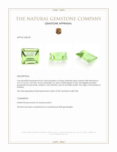 0.46 Ct. Yellowish Green Peridot from Pakistan Appraisal