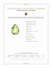 1.04 Ct. Yellowish Green Peridot from Pakistan Scan Report