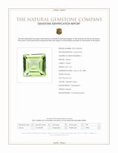 0.61 Ct. Yellowish Green Peridot from Pakistan Scan Report