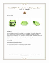 0.53 Ct. Yellowish Green Peridot from Pakistan Appraisal