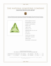 0.39 Ct. Green (Lime Green) Peridot from Pakistan Scan Report