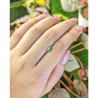 0.61 Ct. Yellowish Green Peridot from Pakistan Life Style