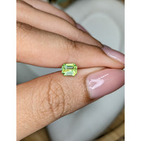 0.67 Ct. Yellowish Green Peridot from Pakistan Life Style