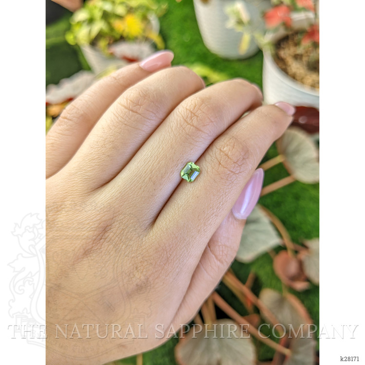 0.67 Ct. Green (Lime Green) Peridot from Pakistan
