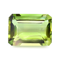 16.57 Ct. Yellowish Green Prasiolite from Brazil Video