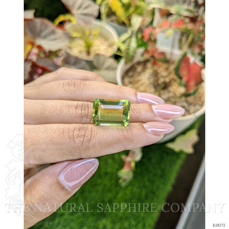 16.57 Ct. Yellowish Green Prasiolite from Brazil