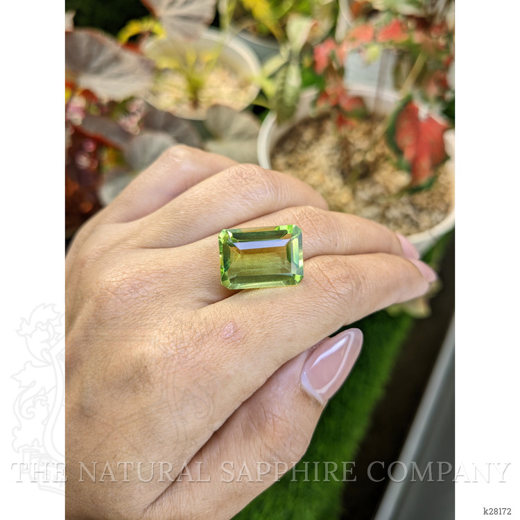 16.57 Ct. Yellowish Green Prasiolite from Brazil