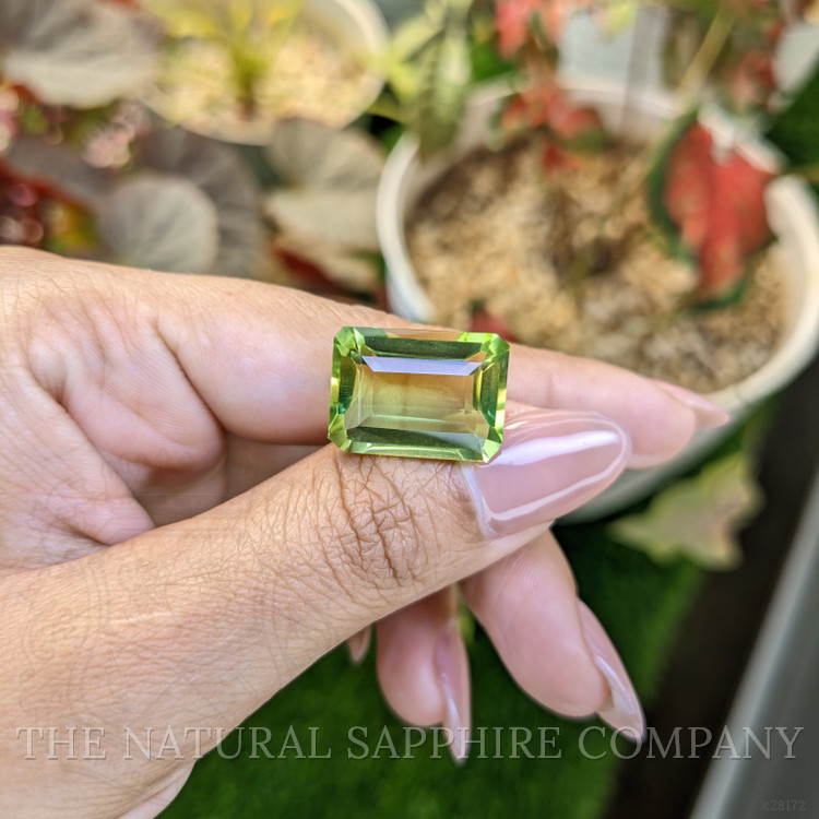 16.57 Ct. Yellowish Green Prasiolite from Brazil