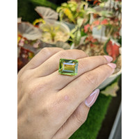 16.84 Ct. Yellowish Green Prasiolite from Brazil Life Style