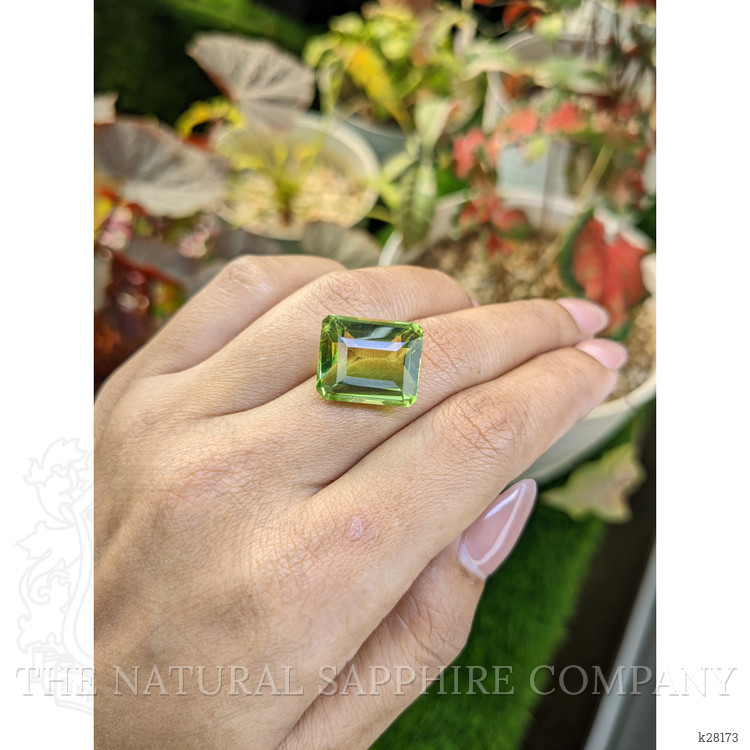 16.84 Ct. Yellowish Green Prasiolite from Brazil