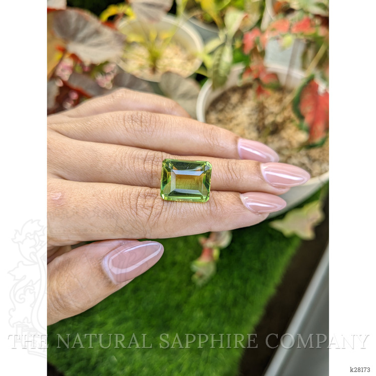 16.84 Ct. Yellowish Green Prasiolite from Brazil