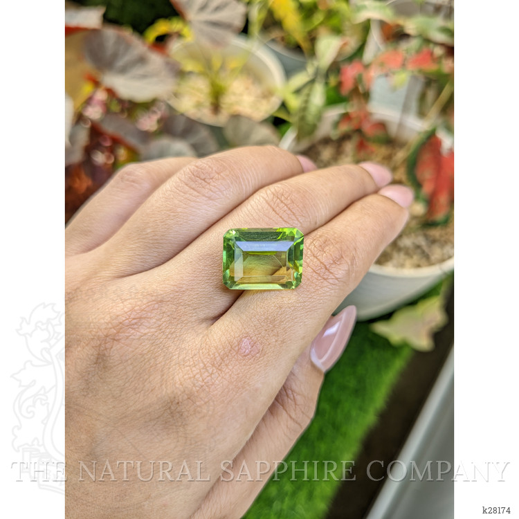 15.42 Ct. Yellowish Green Prasiolite from Madagascar