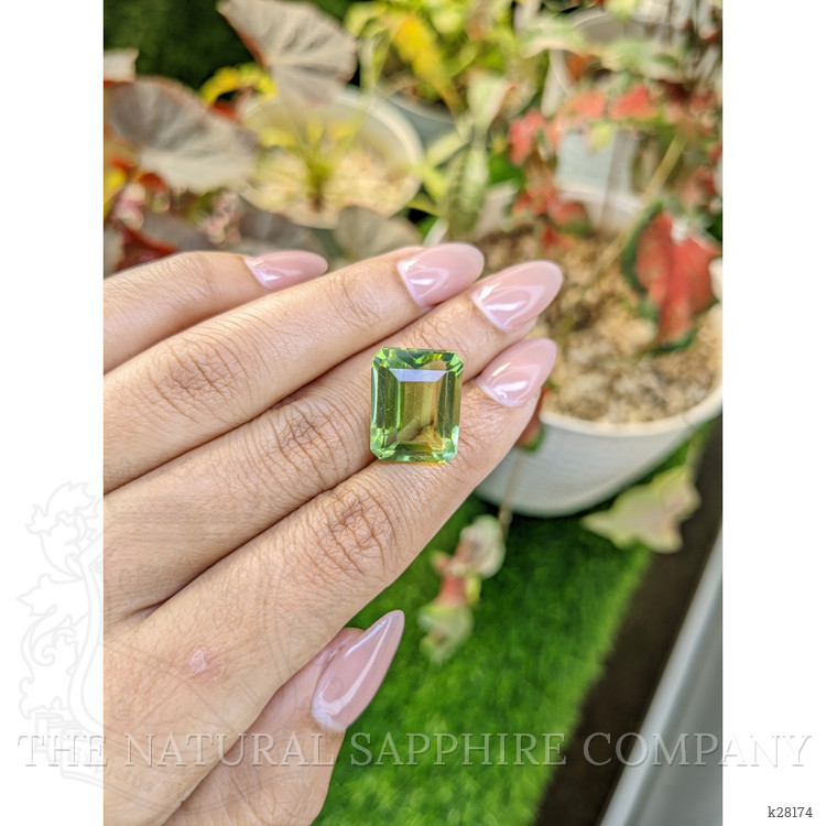 15.42 Ct. Yellowish Green Prasiolite from Madagascar