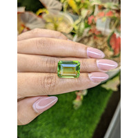 15.42 Ct. Yellowish Green Prasiolite from Madagascar Life Style