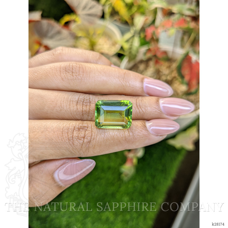 15.42 Ct. Yellowish Green Prasiolite from Madagascar