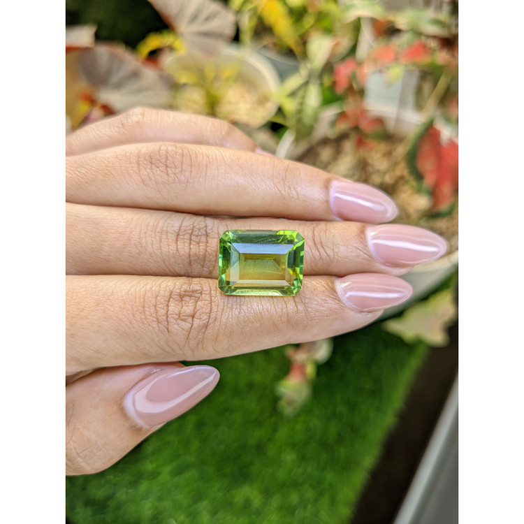 15.42 Ct. Yellowish Green Prasiolite from Madagascar