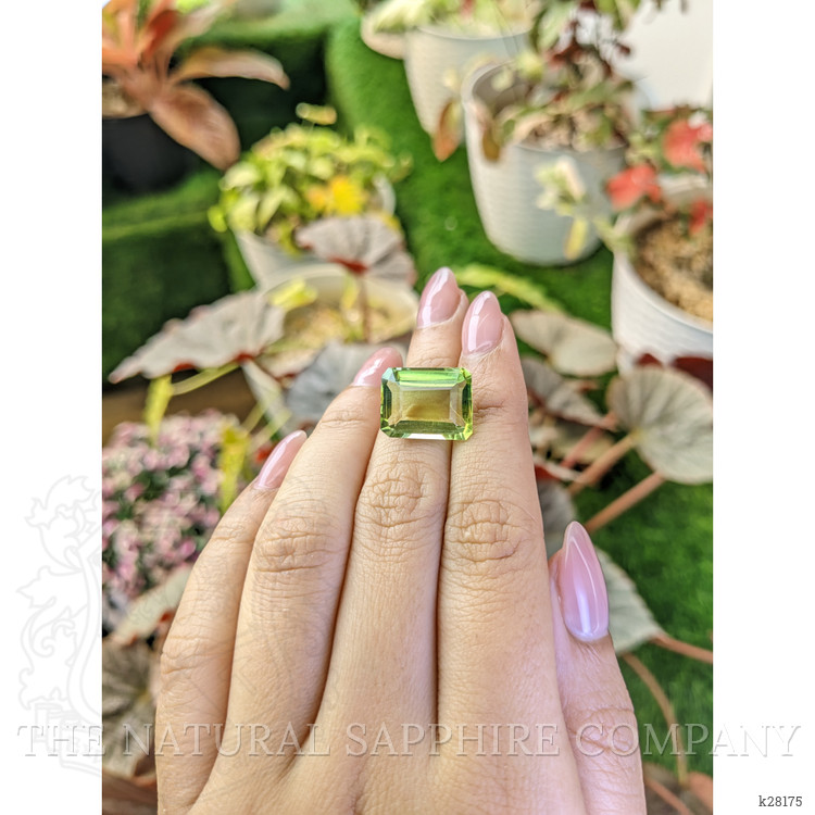 12.29 Ct. Yellowish Green Prasiolite from Madagascar