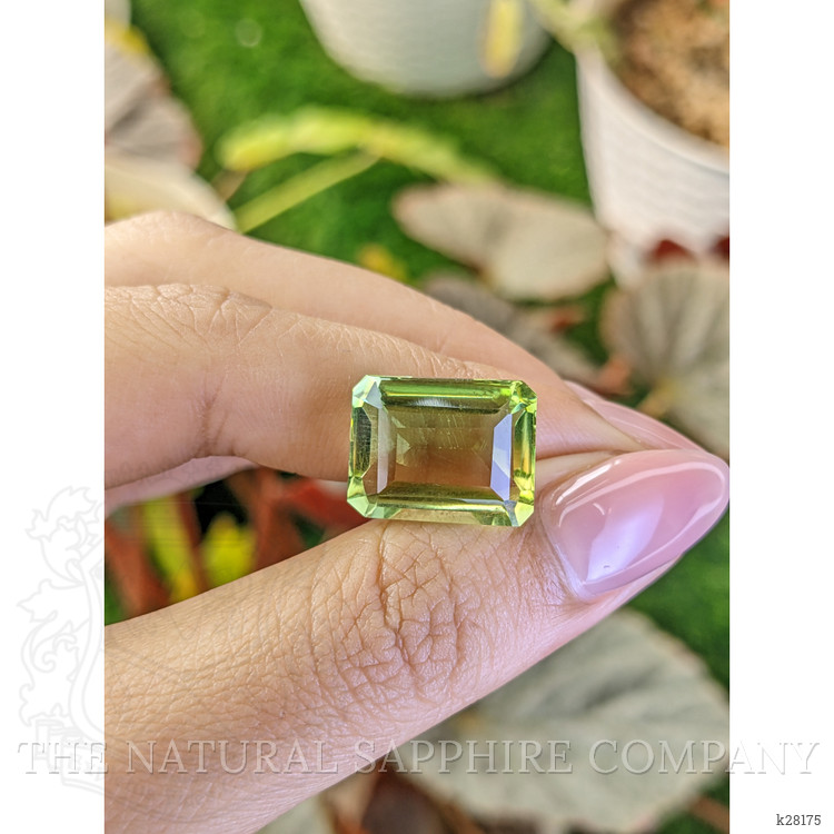 12.29 Ct. Yellowish Green Prasiolite from Madagascar