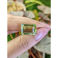 10.17 Ct. Yellowish Green Prasiolite from Brazil Life Style