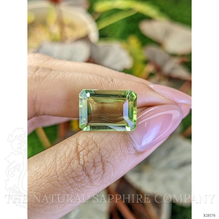 10.17 Ct. Yellowish Green Prasiolite from Brazil