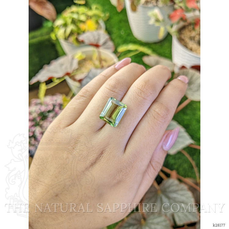 8.96 Ct. Yellowish Green Prasiolite from Madagascar