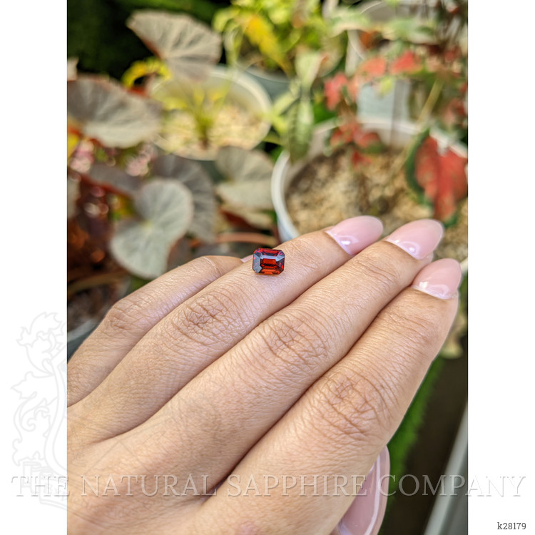 1.61 Ct. Red Garnet from Ceylon (Sri Lanka)