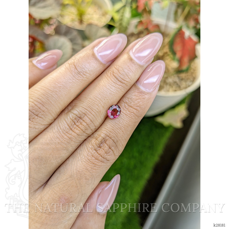 1.13 Ct. Purplish Pink Rhodolite Garnet from Ceylon (Sri Lanka)