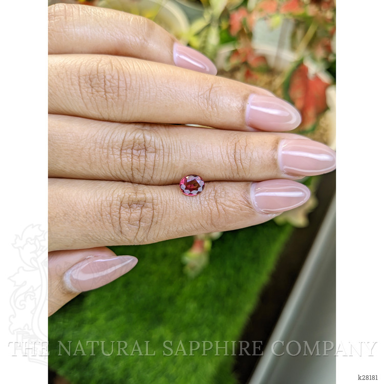 1.13 Ct. Purplish Pink Rhodolite Garnet from Ceylon (Sri Lanka)