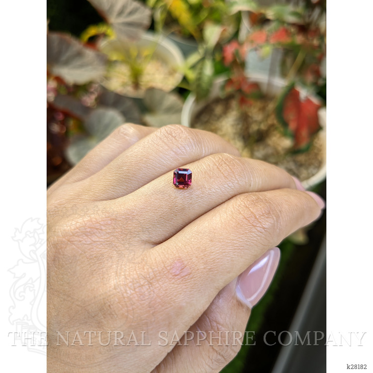 1.13 Ct. Purplish Red Rhodolite Garnet from Ceylon (Sri Lanka)