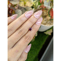 1.13 Ct. Purplish Red Rhodolite Garnet from Ceylon (Sri Lanka) Life Style