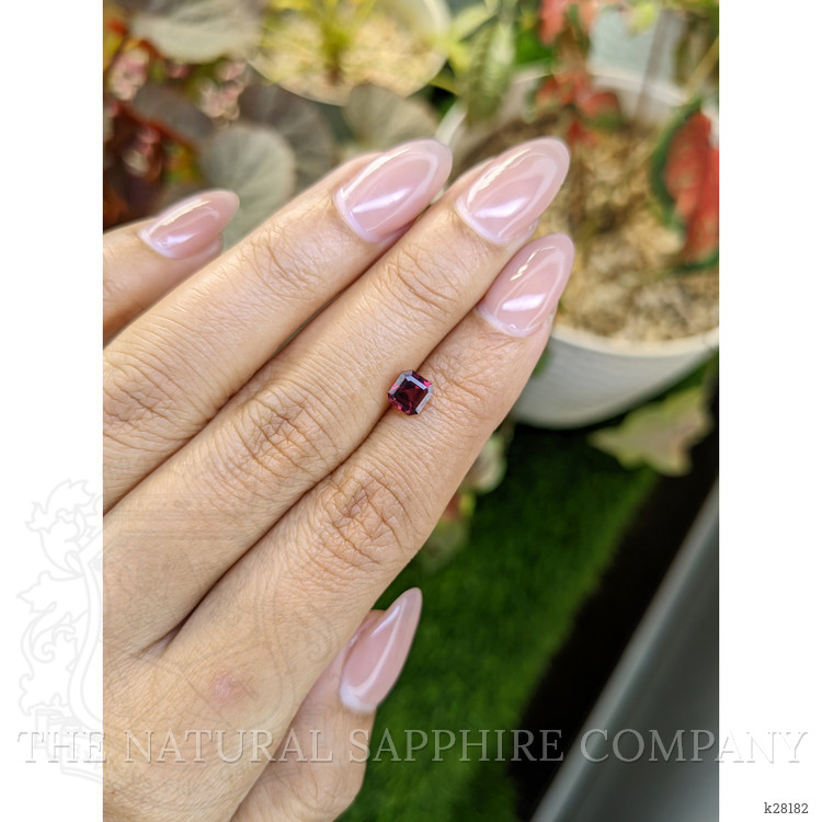 1.13 Ct. Purplish Red Rhodolite Garnet from Ceylon (Sri Lanka)