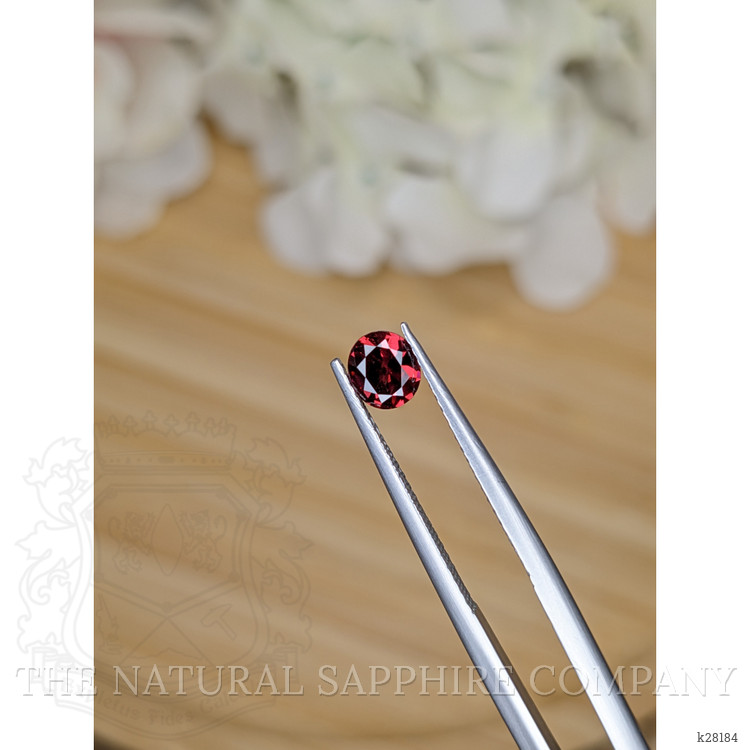 0.72 Ct. Purplish Red Rhodolite Garnet from Ceylon (Sri Lanka)