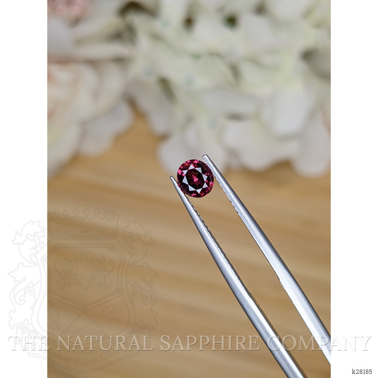 0.68 Ct. Purplish Pink Rhodolite Garnet from Ceylon (Sri Lanka)